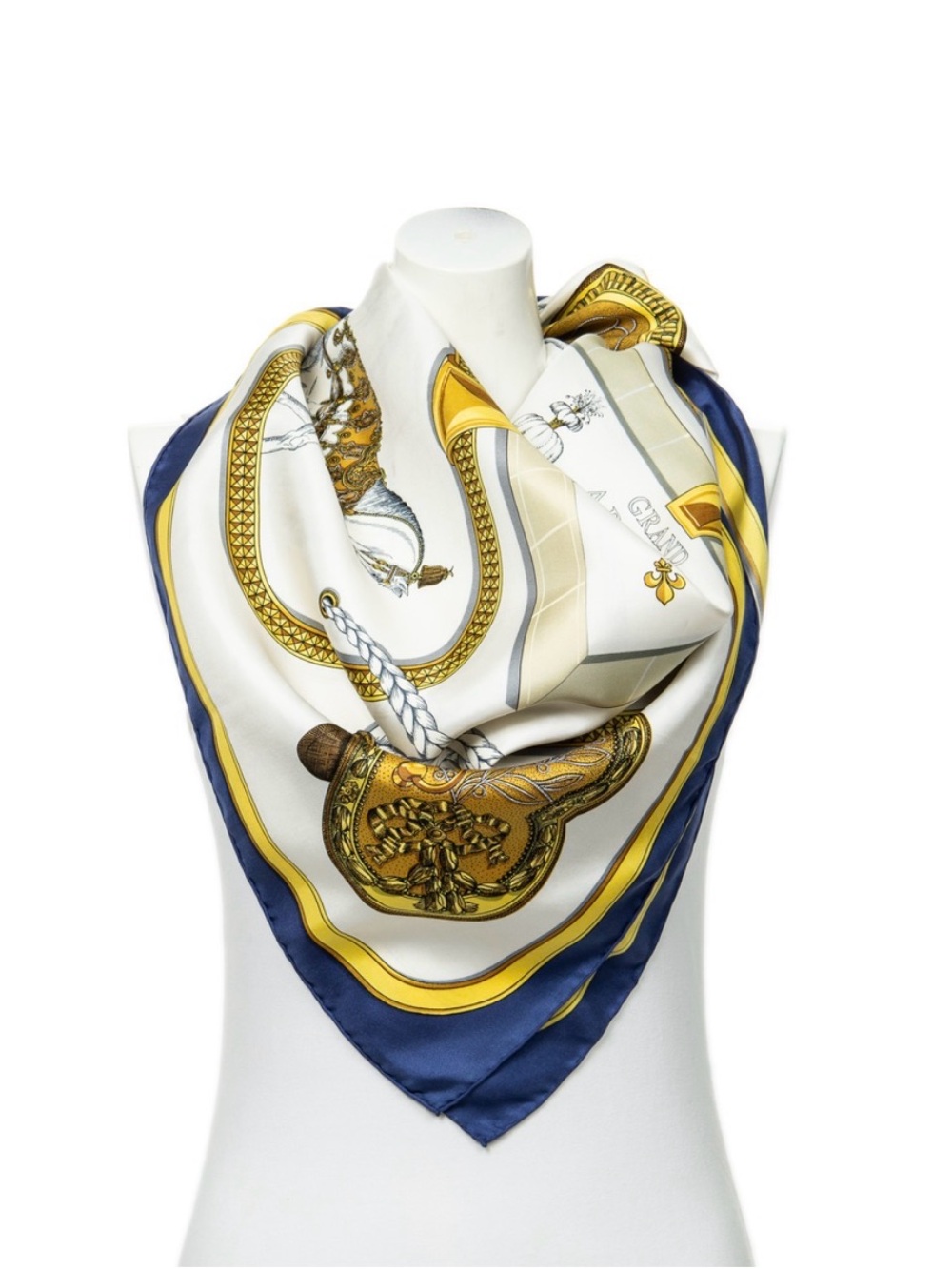 Hermès-Paris Carre 90 Grand Apparat Jaques Eudel Silk Scarf